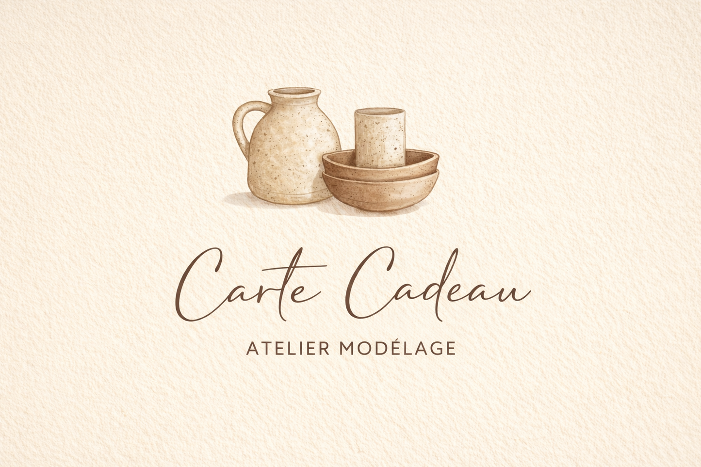 Carte cadeau - 6 ateliers modelage